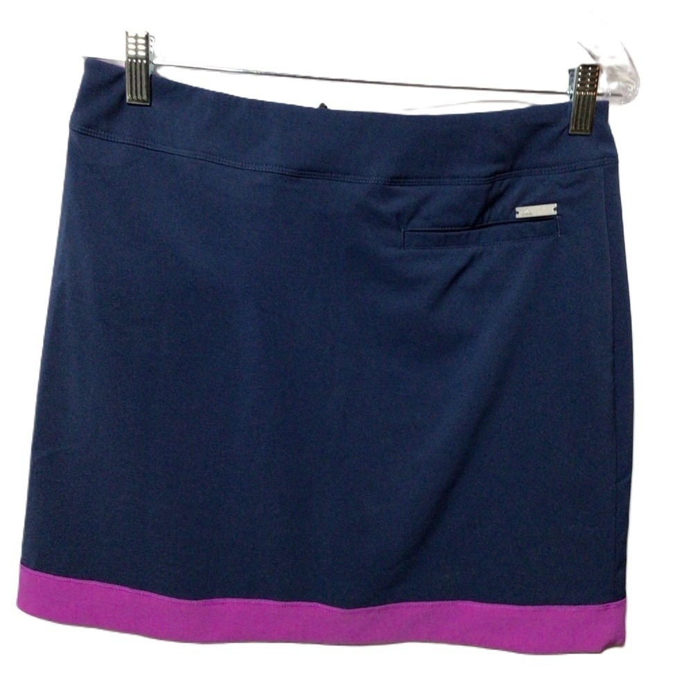 NWT Adidas Women's‎ Tour Geo Golf Skort Navy Purple Small - Picture 2 of 9
